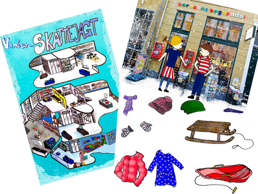 Illustrationer for Børnenes Boghandel