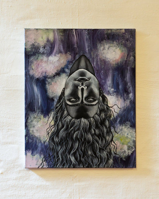 Med strømmen (40 x 50 cm)