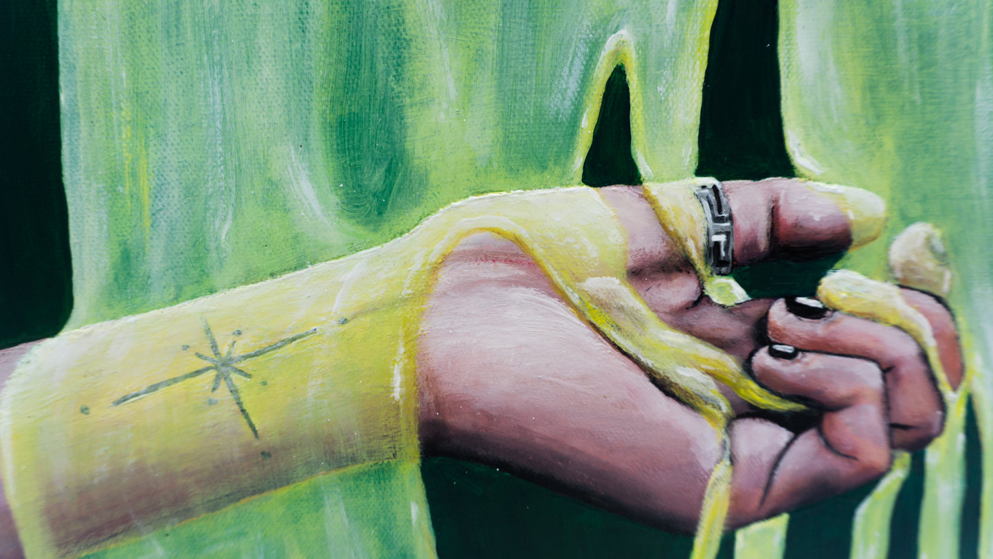 Bader i lyset (40 x 50 cm)